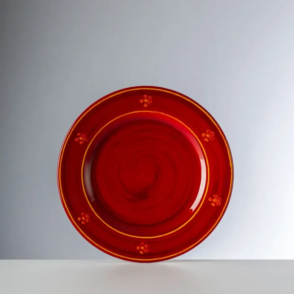 Marinella Red Salad Plate