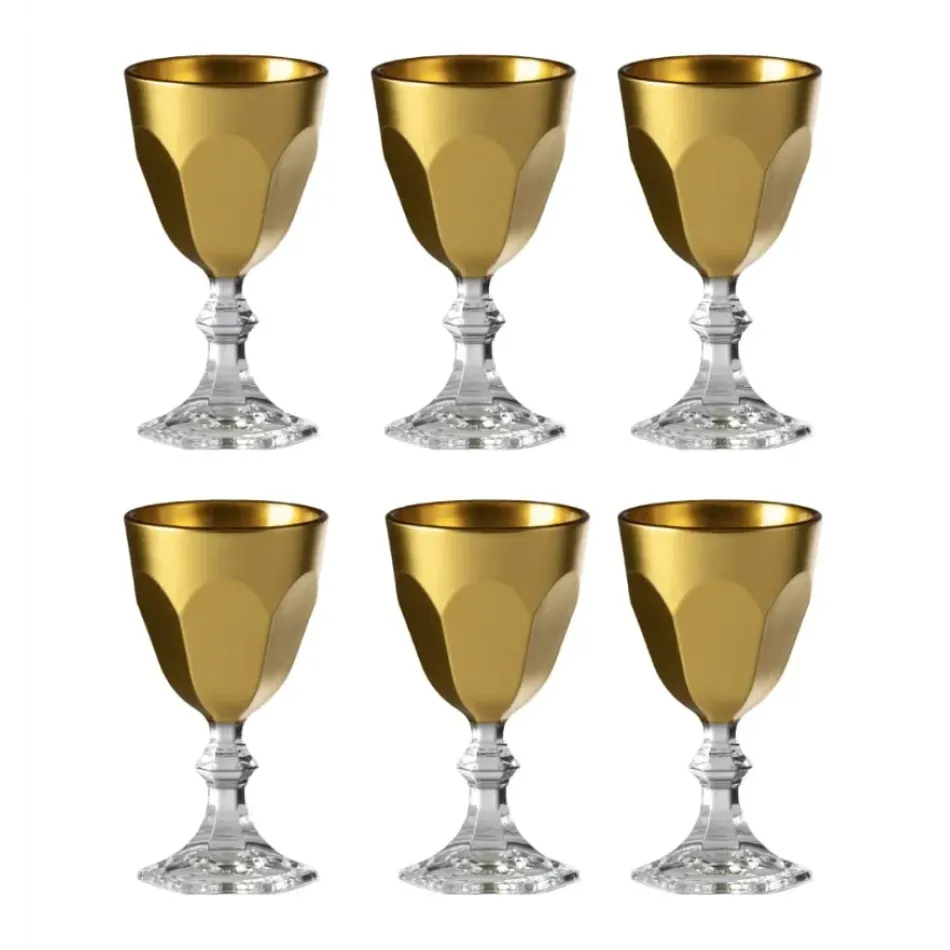 Snow White Gold Apertivo Glass Pack of 6