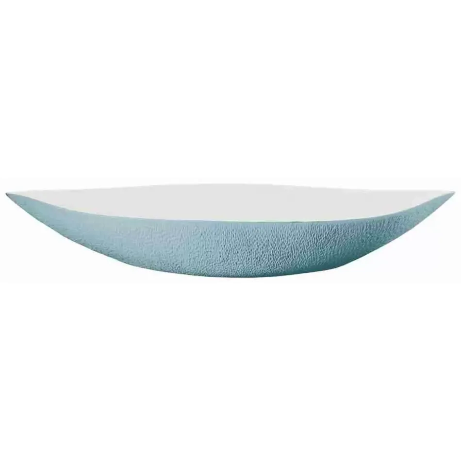 Mineral Irise Sky Blue Dish #1 22.8 X 10.0 X 3.9 in