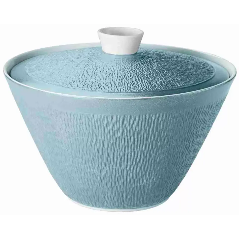 Mineral Irise Sky Blue Soup Tureen Diam 11.0 in