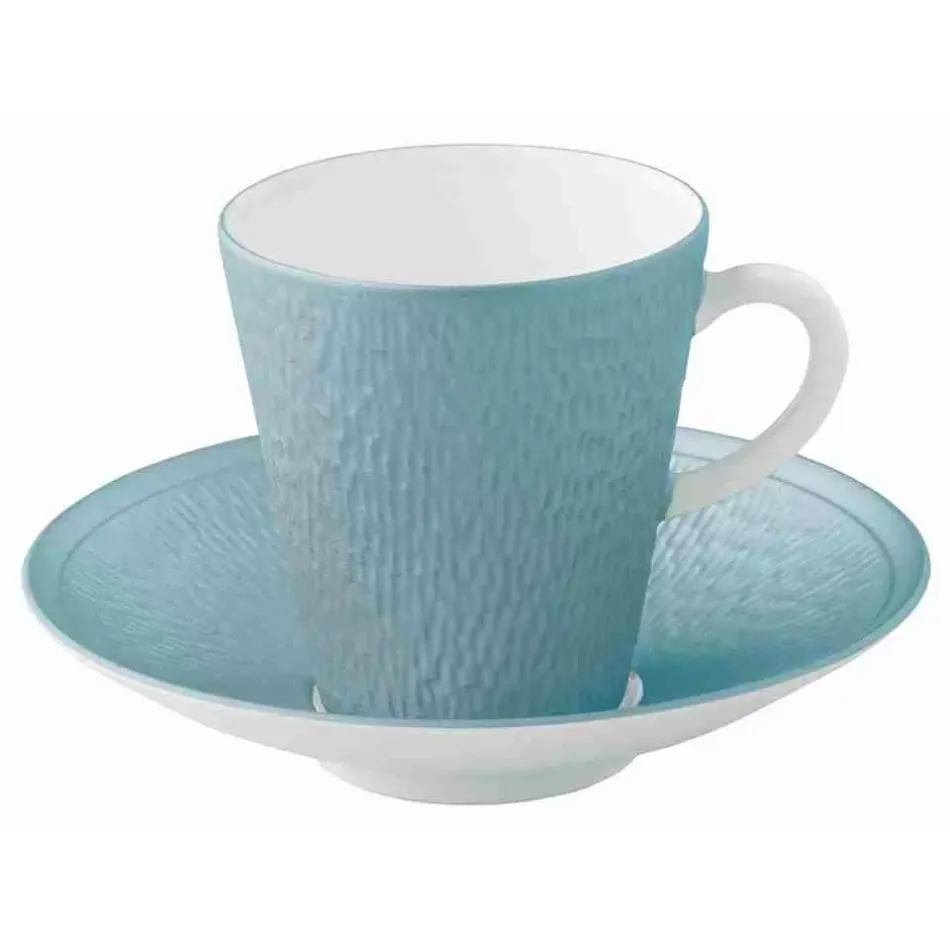 Mineral Irise Sky Blue Coffee Cup Diam 2.7 in