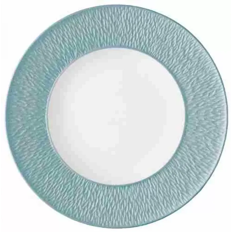 Mineral Irise Sky Blue Mocha Saucer Round 5 in.