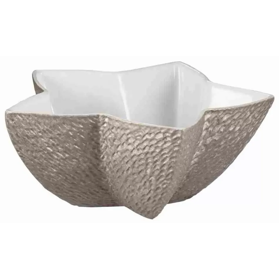 Mineral Irise Warm Grey Star Sugar Bowl Round 4.80314 in.