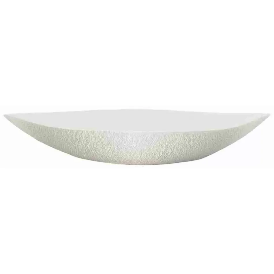 Mineral Irise Pearl Grey Dish #1 22.8 X 10.0 X 3.9 in