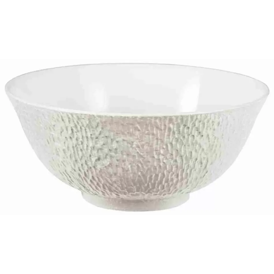 Mineral Irise Pearl Grey Chinese Soup Bowl Diam 4.7 in