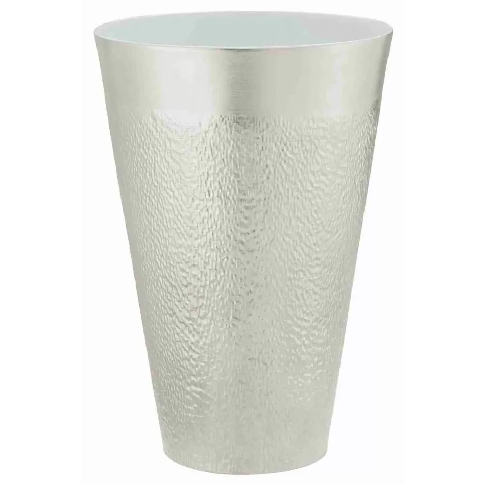 Mineral Irise Pearl Grey Vase Rd 3.31" in a gift box