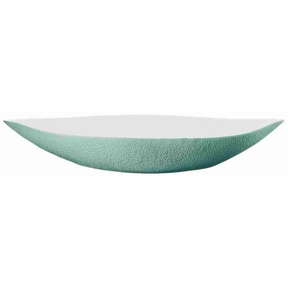 Mineral Irise Turquoise Dish #1 22.8 X 10.0 X 3.9 in