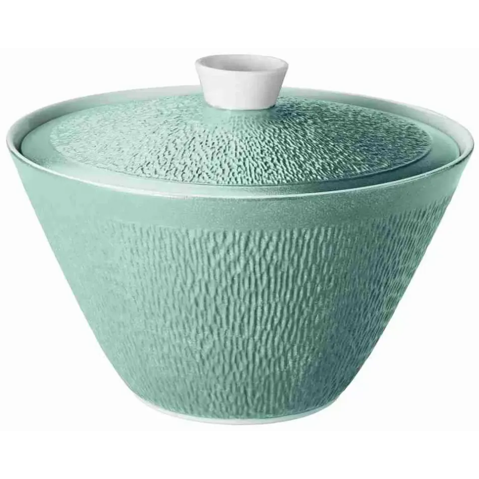 Mineral Irise Turquoise Soup Tureen Diam 11.0 in