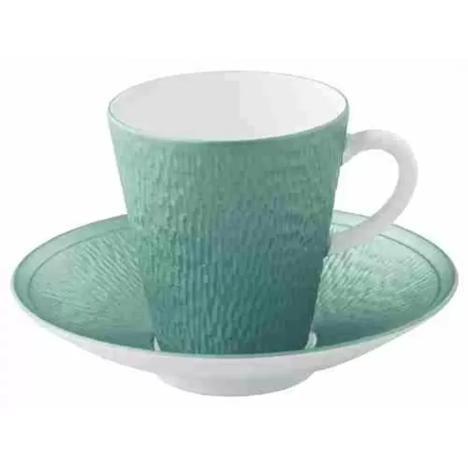 Mineral Irise Turquoise Coffee Cup Diam 2.7 in