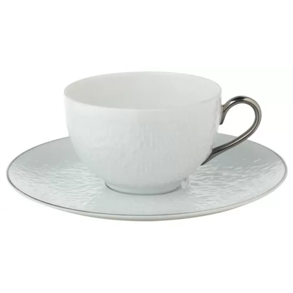 Mineral Filet Platinum Tea Saucer Extra Diam 6.9 in