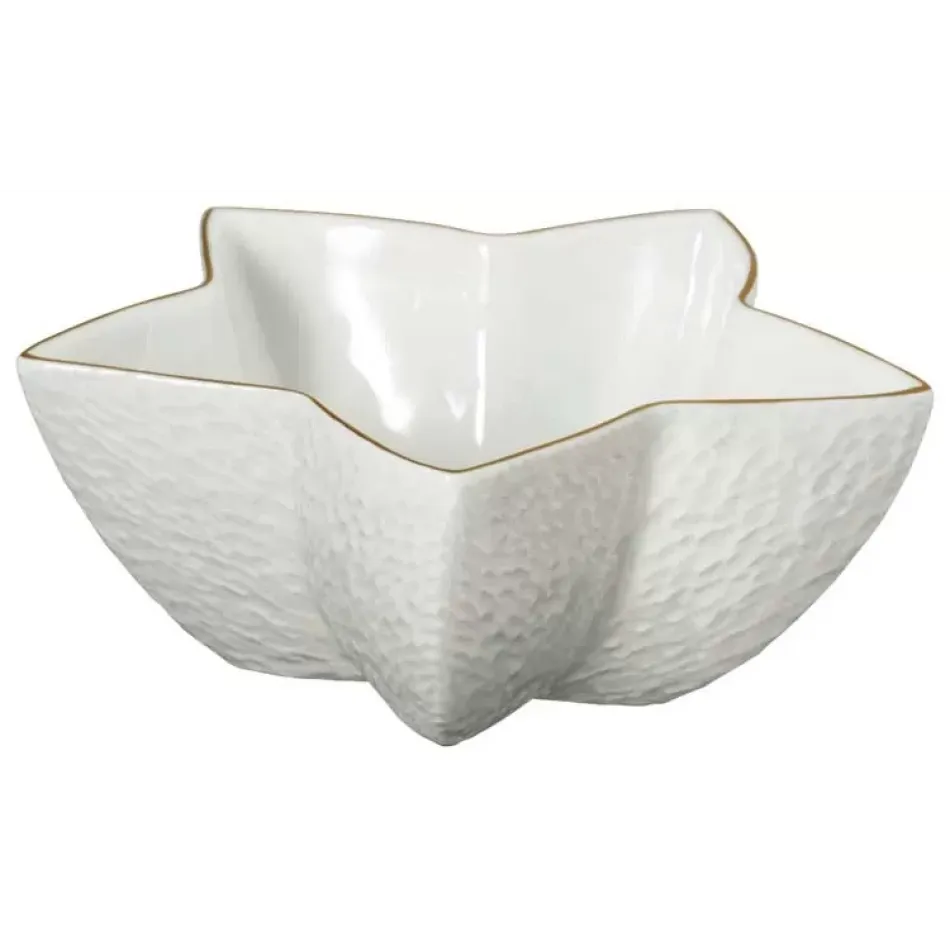 Mineral Filet Or/Gold Star Sugar Bowl Diam 4.80314 in