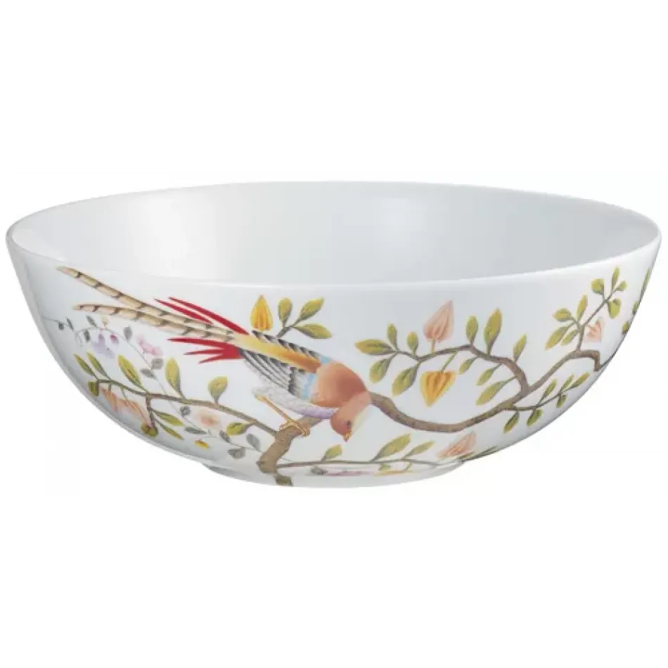 Paradis White Salad Bowl Large Diam 10.4 in