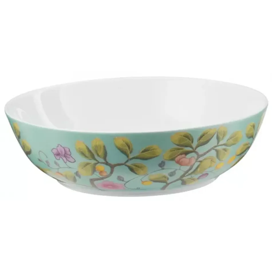 Paradis Turquoise Breakfast Coupe Plate Deep Diam 6.7 in