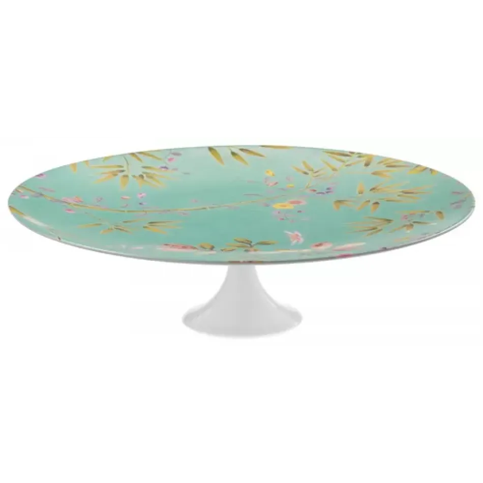 Paradis Turquoise Petit Four Stand Large Diam 10.6 in