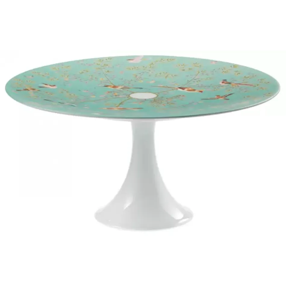 Paradis Turquoise Petit Four Stand Medium N°1 Diam 8.7 in