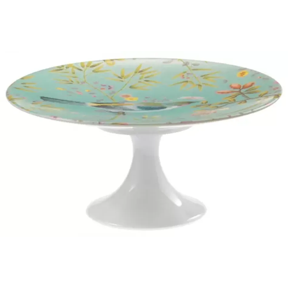 Paradis Turquoise Petit Four Stand Small Diam 6.3 in