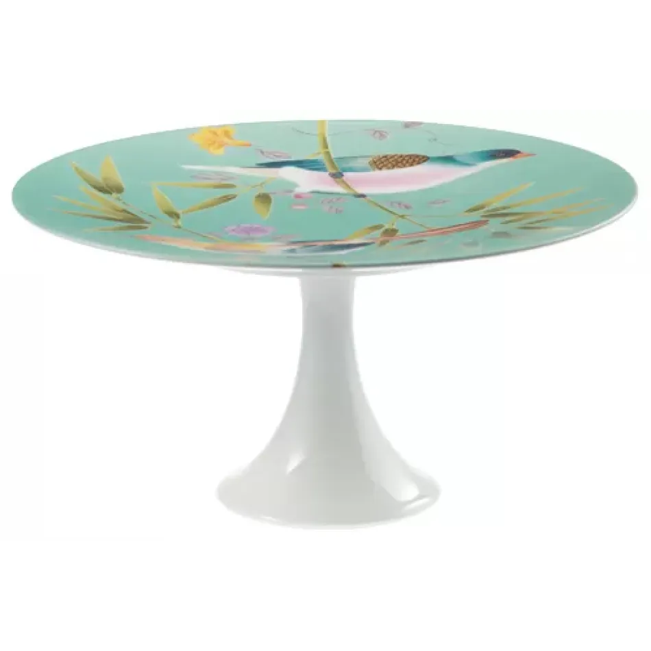 Paradis Turquoise Petit Four Stand Medium N°2 Diam 8.7 in