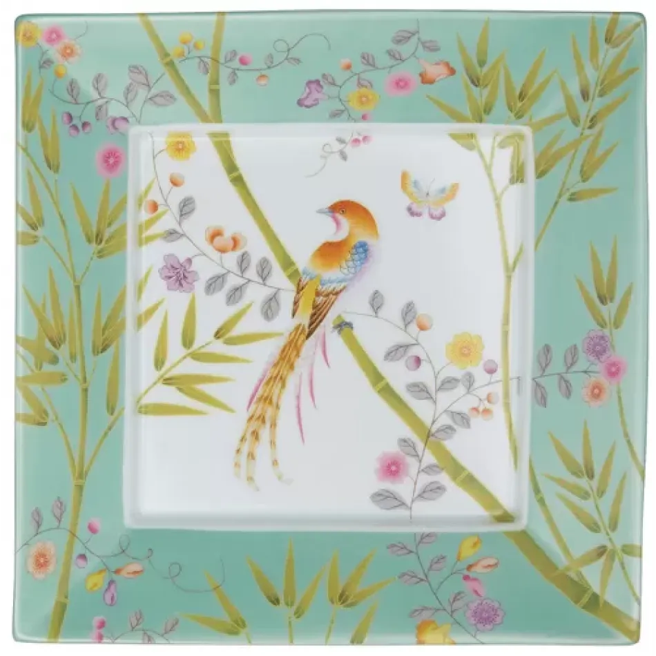 Paradis Fond Turquoise N°2 Square Trinket Tray 6.89 X 6.89 in Gift Box