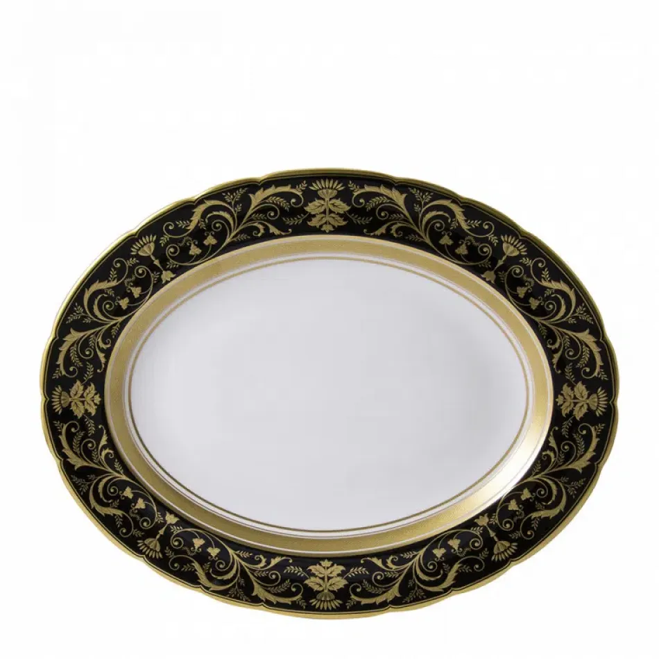 Regency Black Oval Dish S/S (34.5 cm/13.5 in) (Special Order)