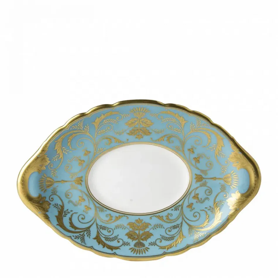 Regency Turquoise Sauce Boat Stand (21.5 cm/8.5 in) (Special Order)