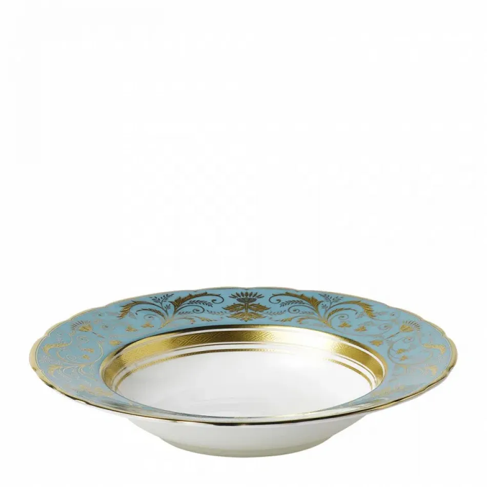 Regency Turquoise Rim Soup (21.5 cm/8.5 in & 34 cl/12oz) (Special Order)