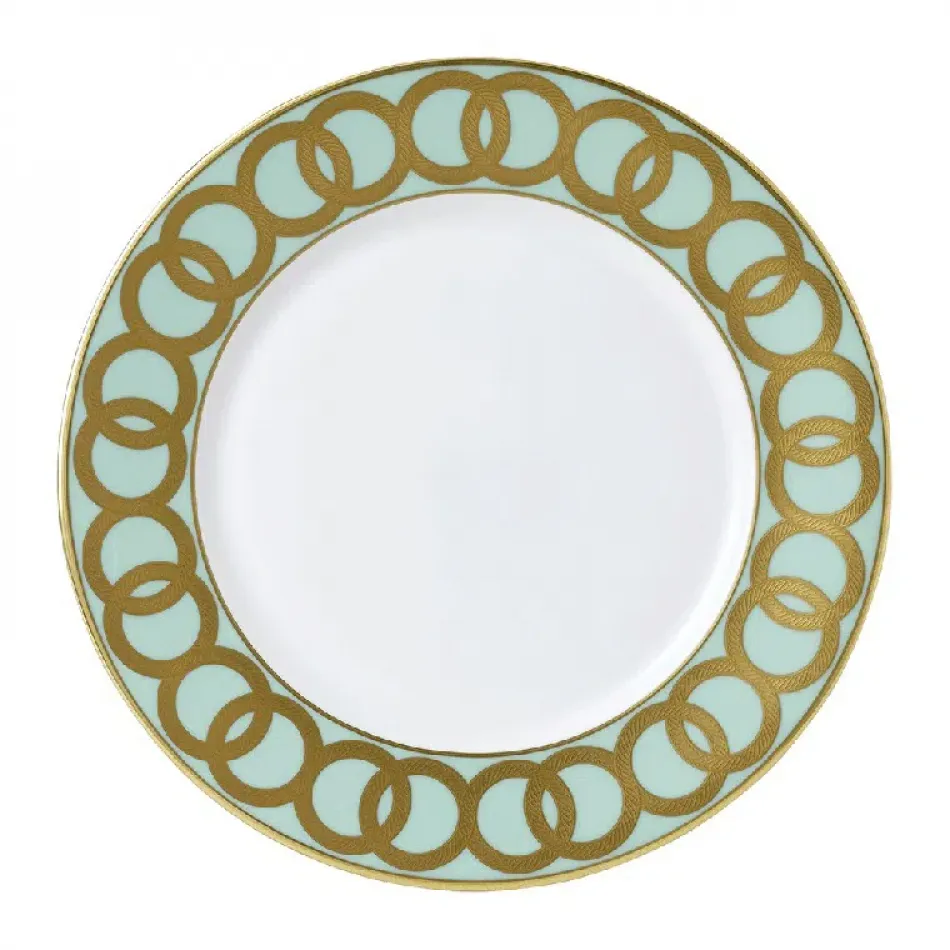 Riviera Dream M int Green Flat Rim Plate (27 cm/10.5 in)