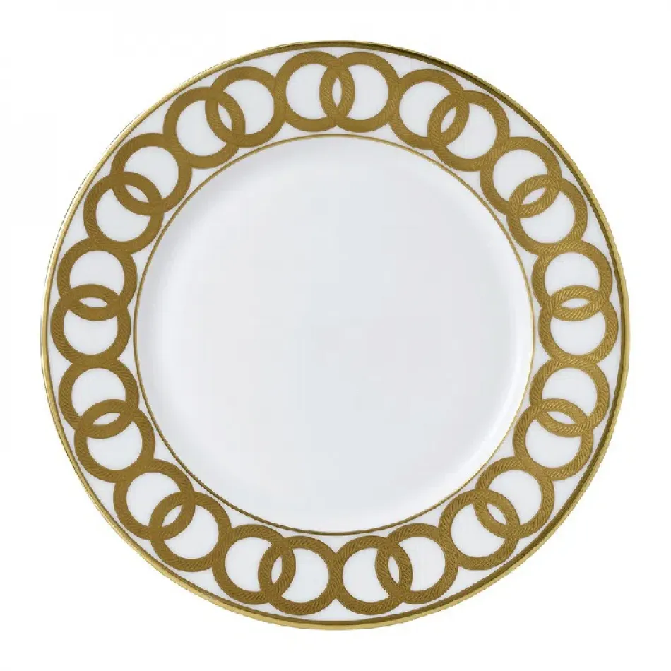 Riviera Dream White Flat Rim Plate (27 cm/10.5 in)