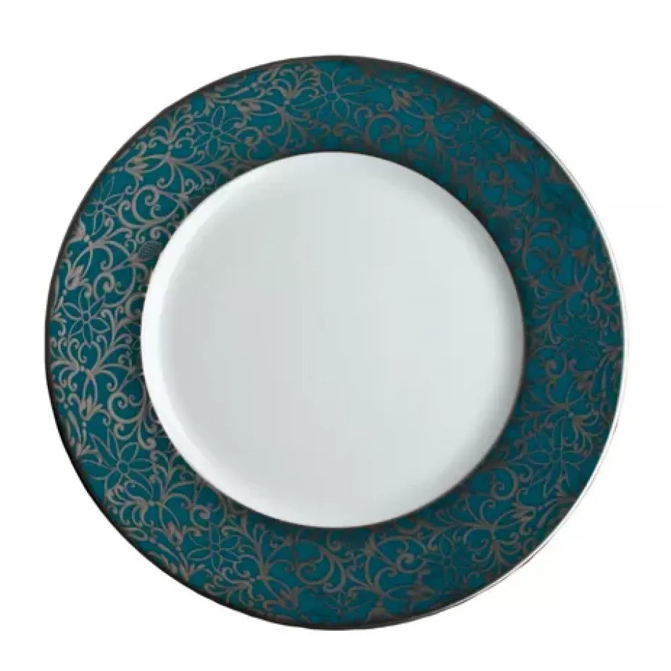 Salamanque Platinum Turquoise Bread & Butter Plate Diam 6.3 in