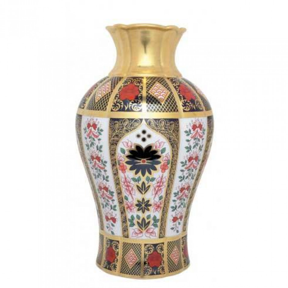 Old Imari Solid Gold Band Arum Lily Vase (Special Order)