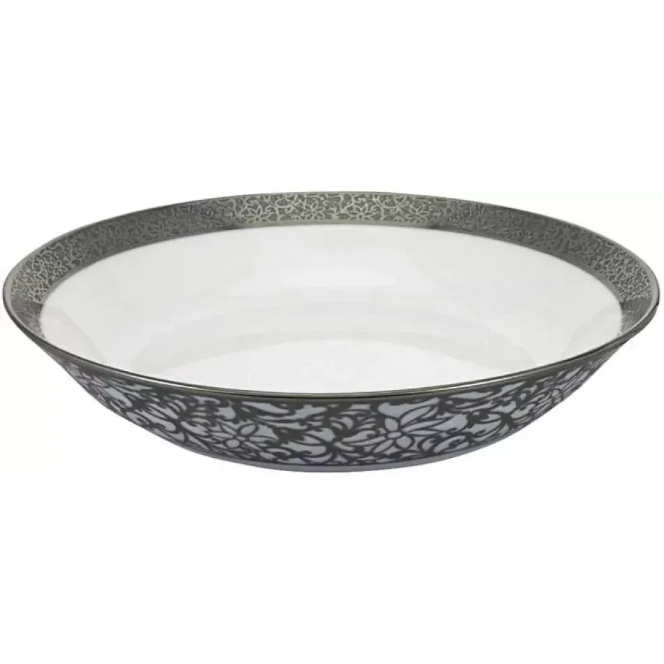 Tolède Platinum White Coupe Soup Bowl Diam 7.5 in