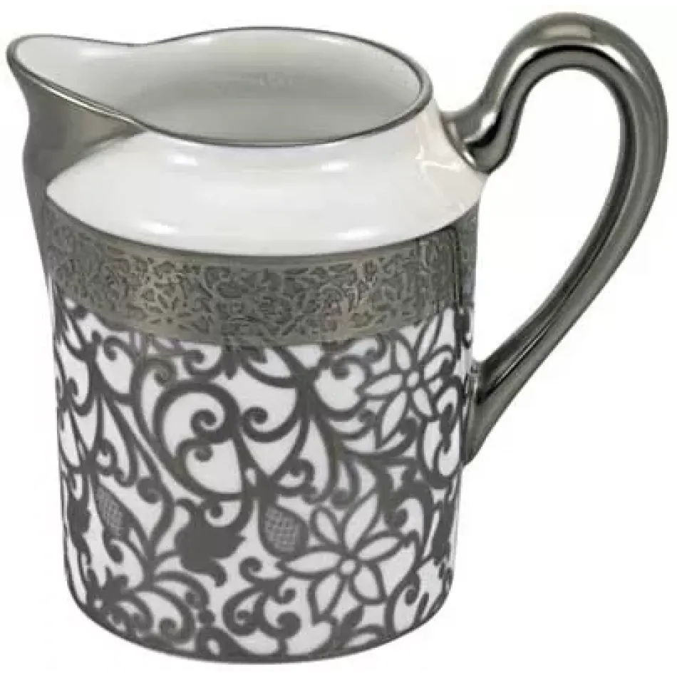 Tolède Platinum White Creamer 3.7 X 3.7 X 3.5 in