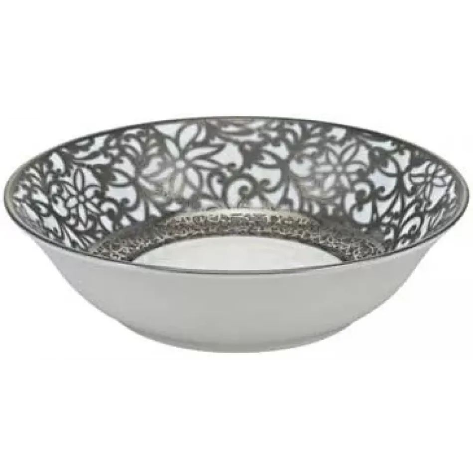 Tolède Platinum White Cream/Fruit Saucer Diam 5.5 in