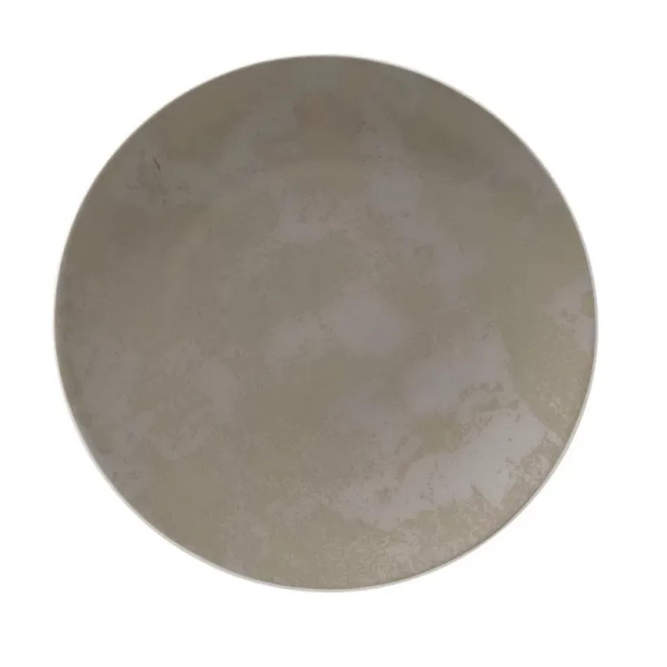 Crushed Velvet Grey Coupe Plate (21 cm/8 in)