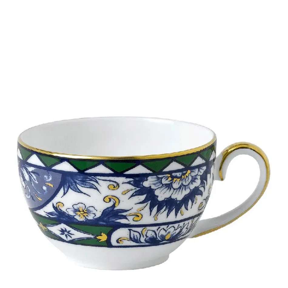 Victoria's Garden Blue & Green Tea Cup