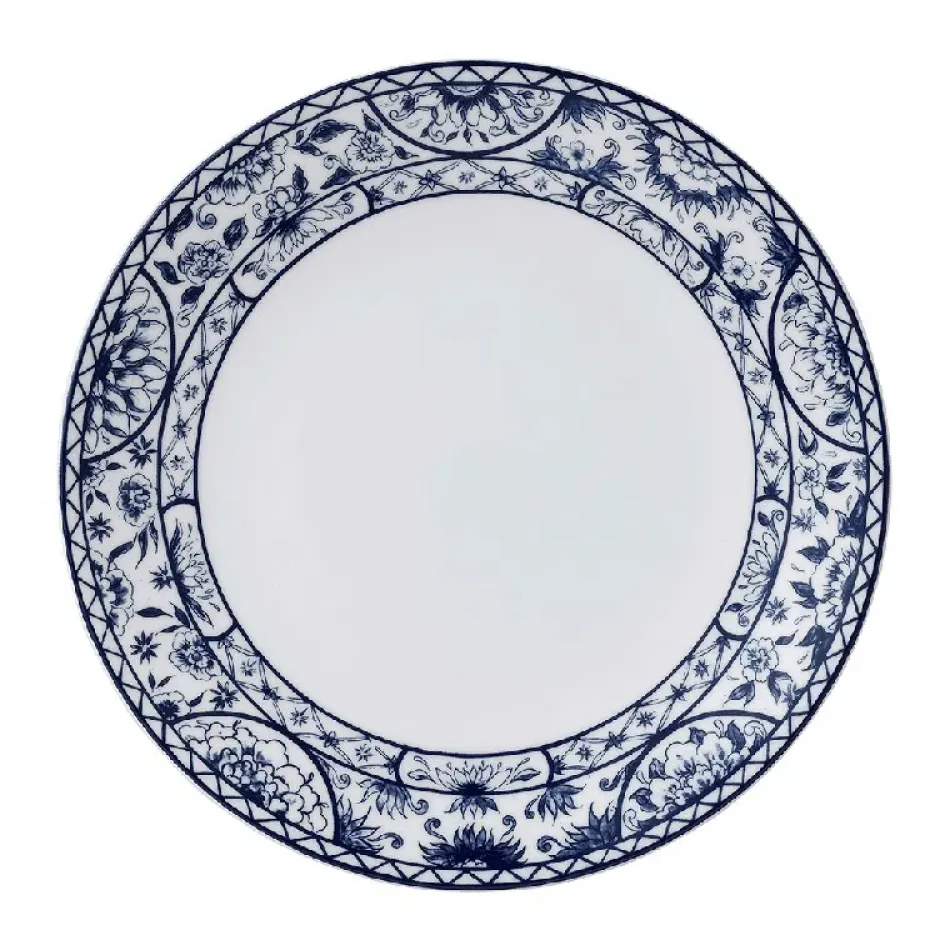 Victoria's Garden Blue Coupe Plate (27 cm/10.5 in)