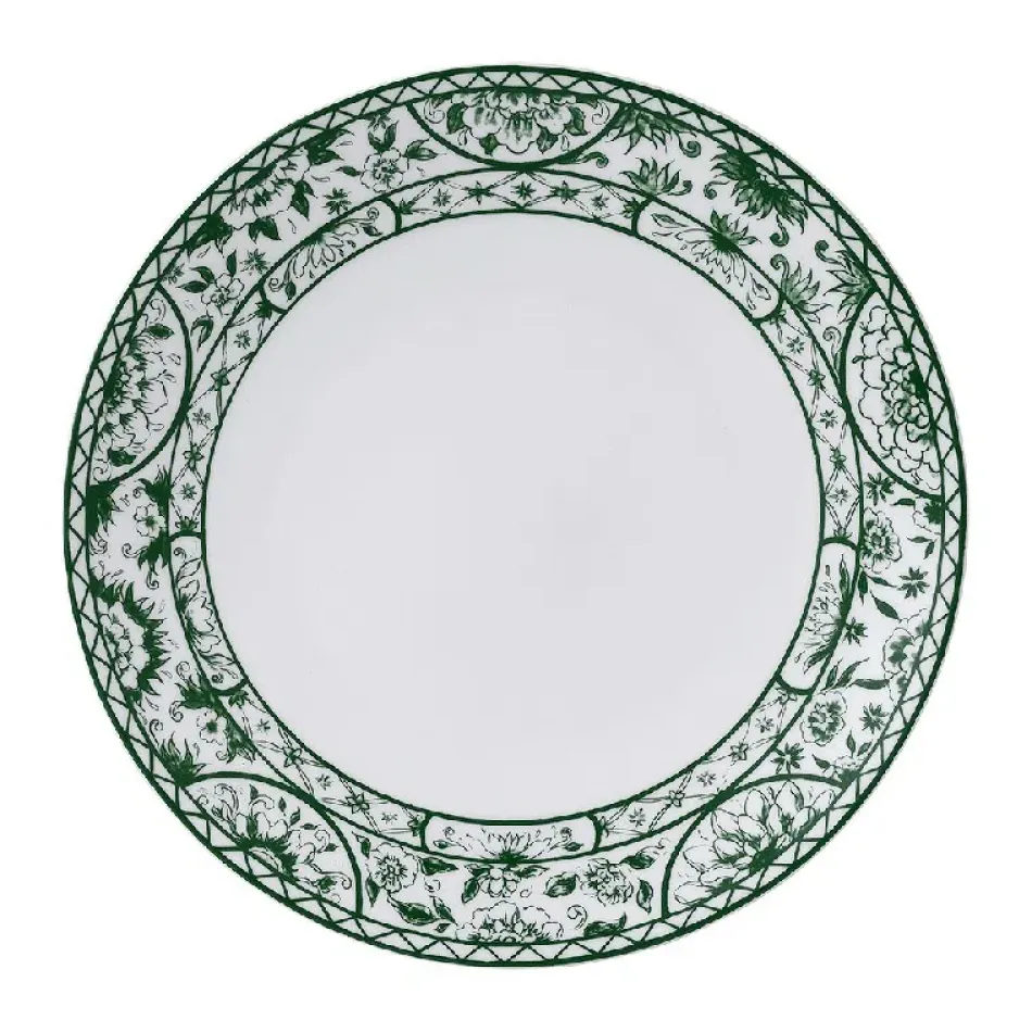 Victoria's Garden Green Coupe Plate (27 cm/10.5 in)