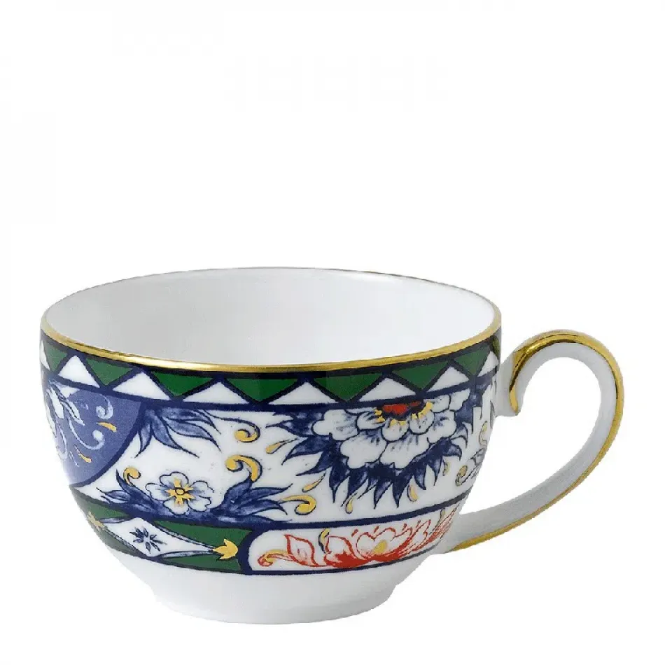 Victoria's Garden Blue, Green & Red Tea Cup