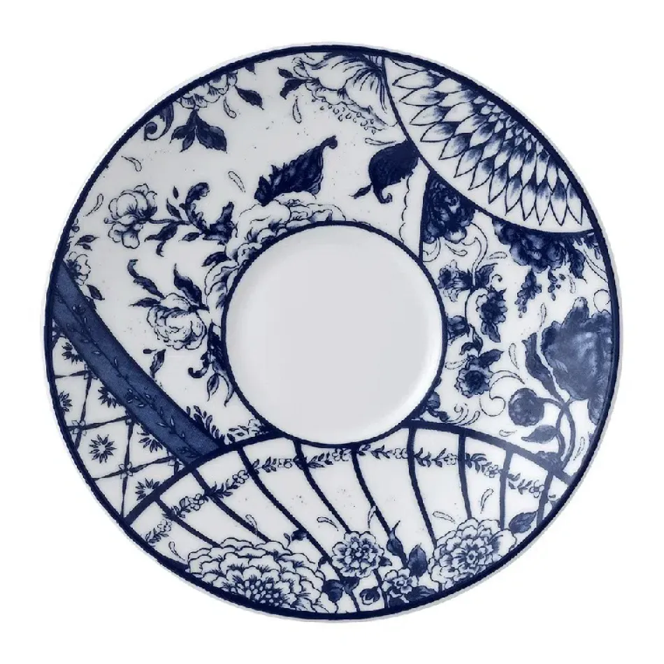 Victoria's Garden Blue Tea Saucer (15 cm/6 in)