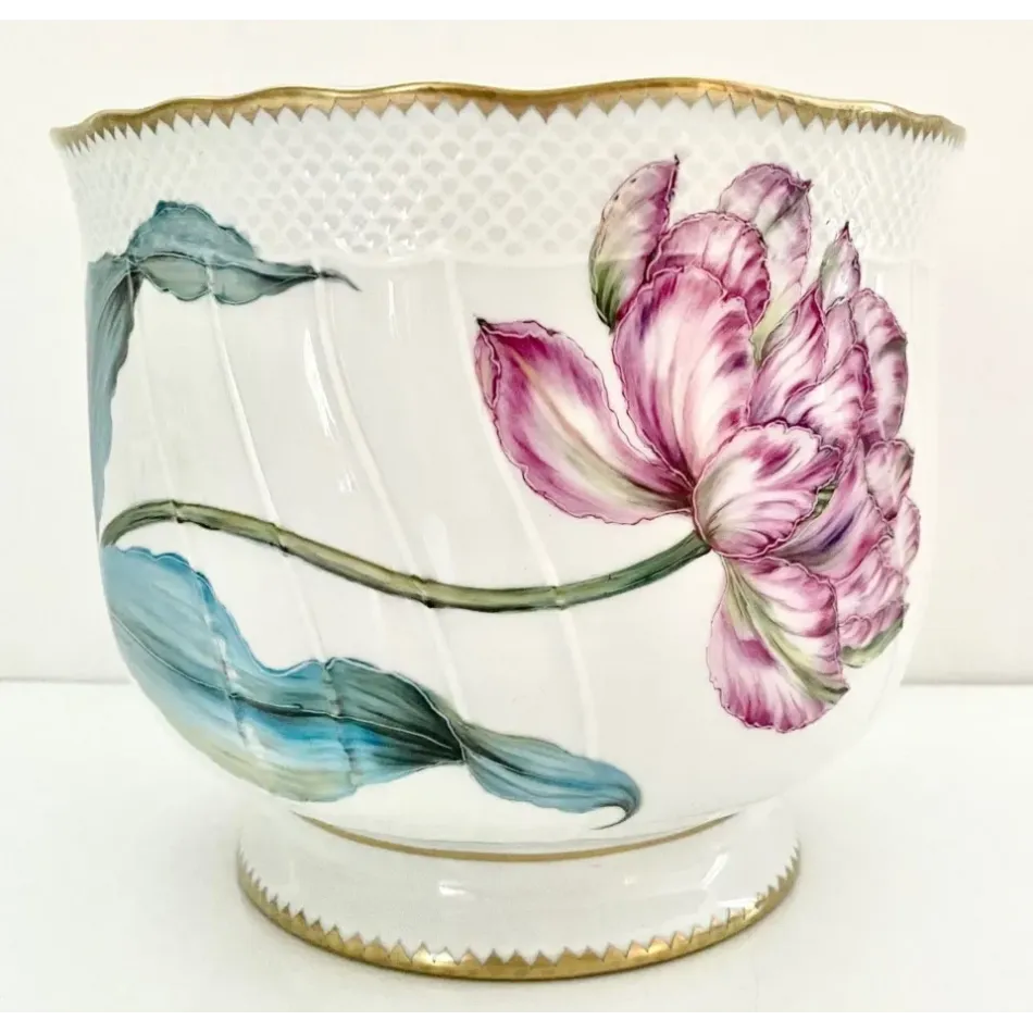 Round Cachepot (Botanical Treasures) 7" H X 6.25" W