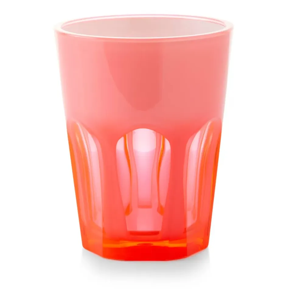 Double Face Tumbler Fuchsia H 4" x Diam 3.5", 13 oz