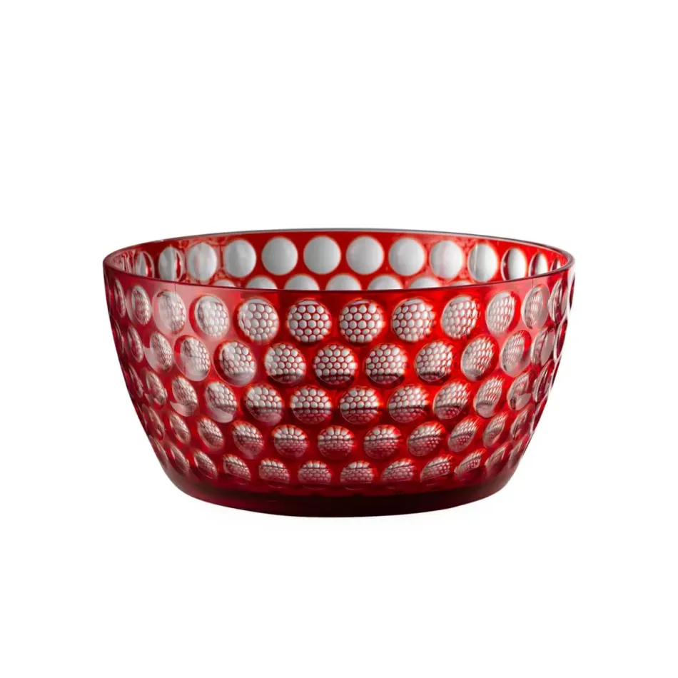 Lente Salad Bowl Red H 4.75" x Diam 10", 85 oz