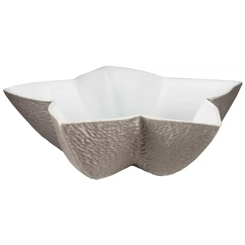 Mineral Irise Warm Grey Star Cup Diam 7.7 in