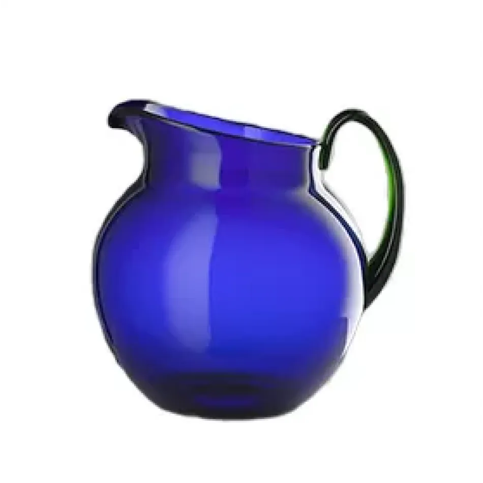 Pallina Pitcher Blue H 7.5" x Diam 6.5", 68 oz