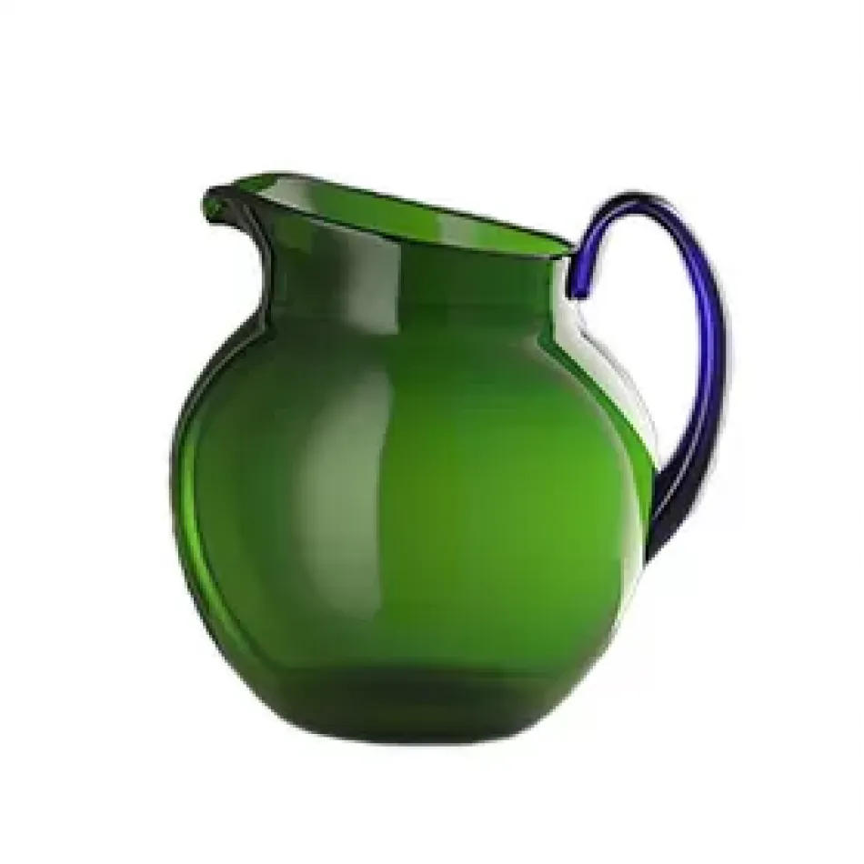 Pallina Pitcher Green H 7.5" x Diam 6.5", 68 oz