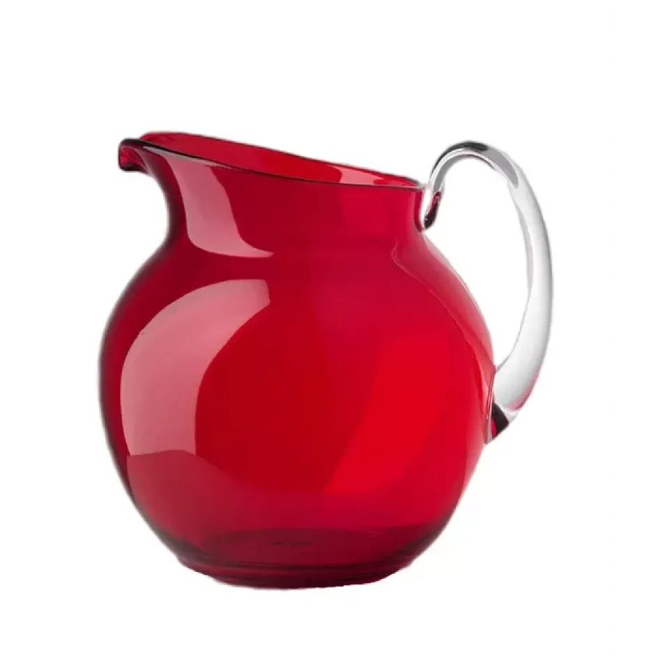 Pallina Pitcher Red H 7.5" x Diam 6.5", 68 oz