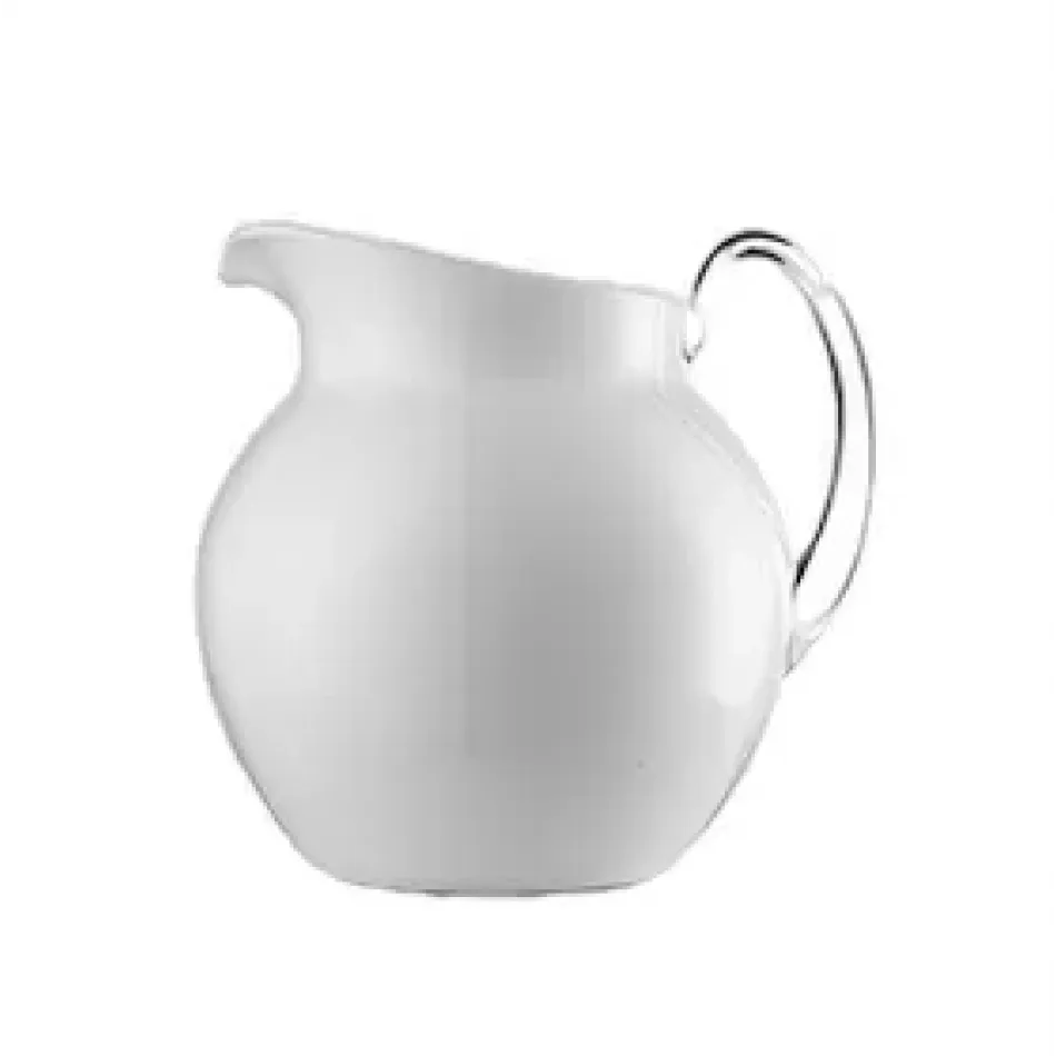 Pallina Pitcher White H 7.5" x Diam 6.5", 68 oz