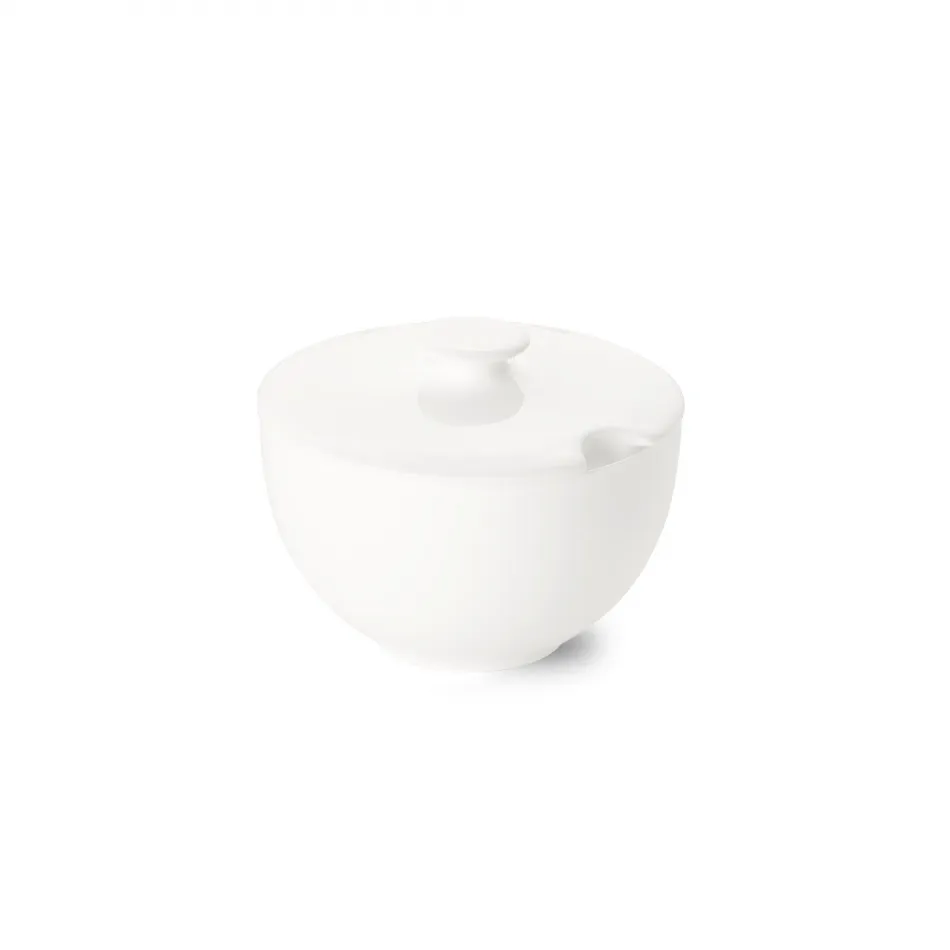 Classic Sugar Bowl With Lid Round 0.25 L White