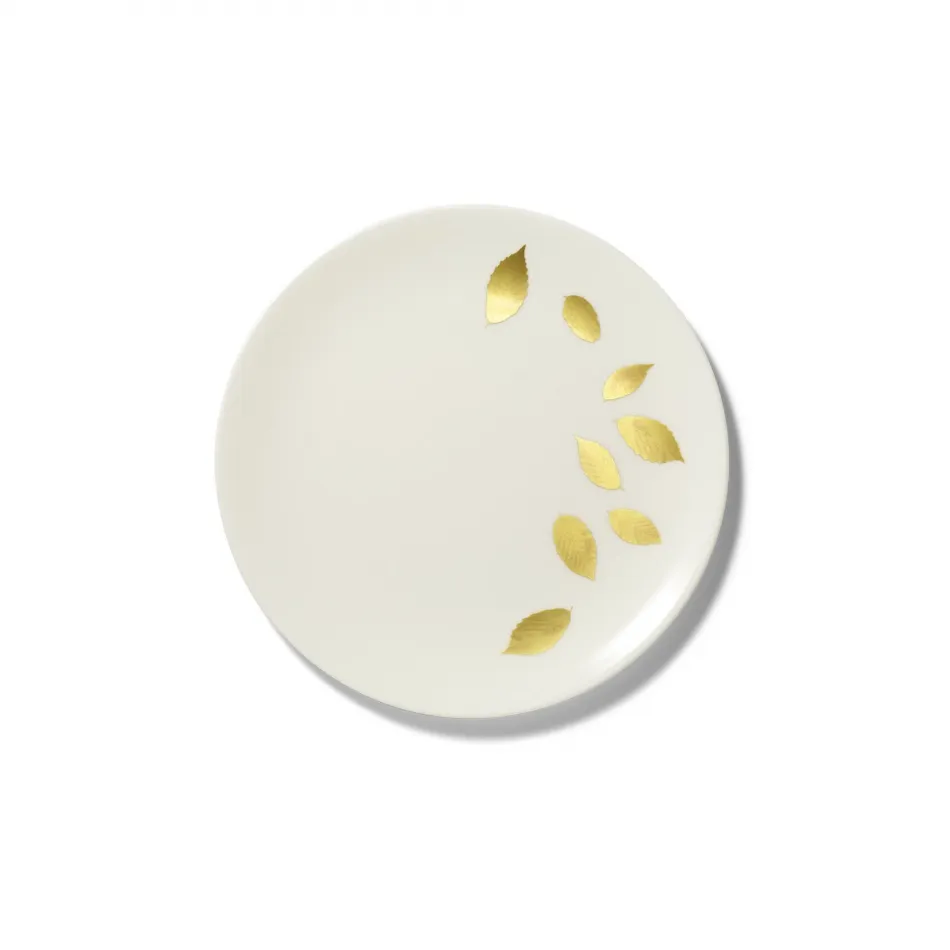 Gold Leaf Dessert Plate 21 Cm