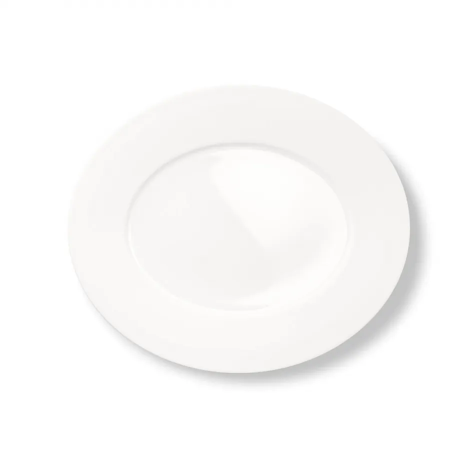 Cross White Oval Platter 34 Cm Mat