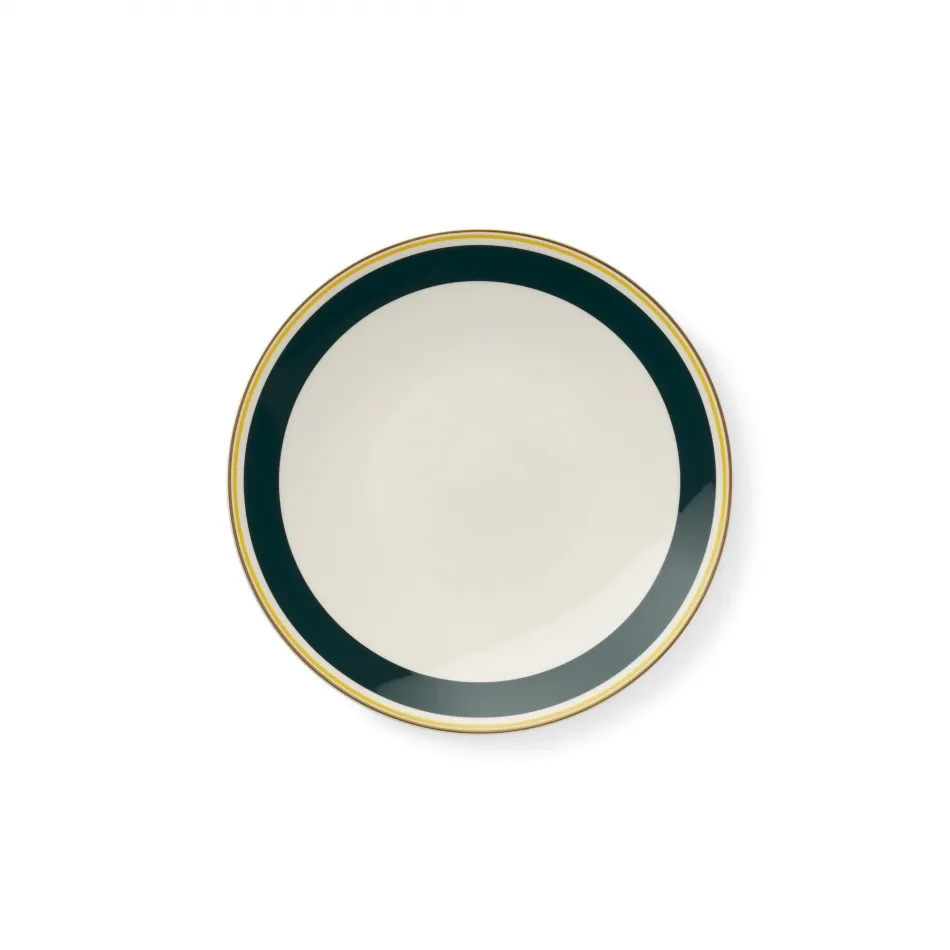Capri Plate 17 Cm Dark Green/Yellow